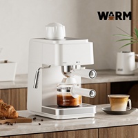 Machine à café mini tout-en-un facile à utiliser, machine à expresso semi-automatique domestique avec mousseur pour le bureau et la maison