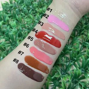 New Arrivals Nude Packaging Glossy Sheer Peptide Tinted Lip Balm Lip Gloss Private Label