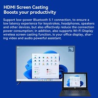 Vente en gros d'ordinateurs portables 2 en 1 Surface de 10,1 pouces, Windows 11, 8 Go + 128 Go, écran tactile, tablette PC Wifi avec clavier pour les entreprises