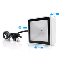 Scanner de codes-barres 2D fixe Xincode, montage mural, module de scanner de codes QR RS232/TTL PDF417 avec USB pour paiement GT-7700G