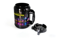 Mug souvenir géant en plastique personnalisé avec impression de l'île de Galveston, pour les parcs d'attractions, gobelet isotherme en plastique sans BPA