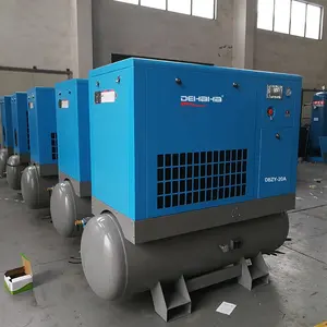 Oil Injected Screw Type Compressor Oil Less 4 In 1 Rotary Air Compressor Air Tank High Pressure
