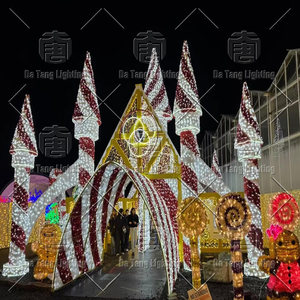 Giant LED Christmas Ornament Tunnel Motif <b>Light</b> Outdoor Holiday Display Decoration - Product Image 2