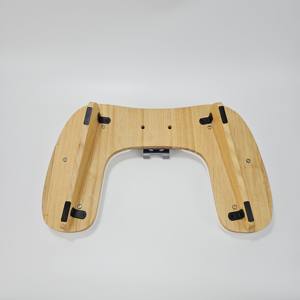 Repose-main ergonomique en forme de U en cuir PU et éponge avec support de téléphone pour <span class=keywords><strong>manucure</strong></span>, base en bois, pour salon - Product Image 5