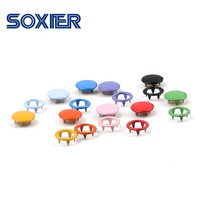 Vente de boutons pression en cuir de peinture de couleur cuivre avec moule à pression à la main boucle à cinq griffes pour vêtements