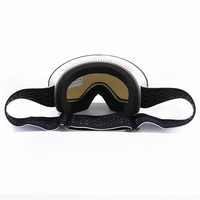 Lunettes de ski magnétiques personnalisables, anti-dérapantes, pour adultes, sans monture, verres anti-rayures/anti-buée, matériau TPU+PC, personnalisables
