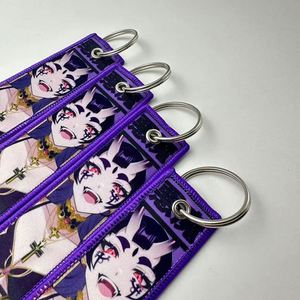 Llavero estilo anime de terror, llaveros bordados de doble cara, llaveros tipo Jet Tag de anime, inventario - Product Image 6