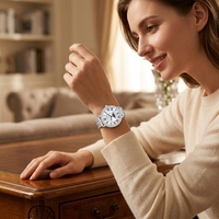 Smartwatch da Donna con Schermo AMOLED da 1,19 Pollici, Encoder AI GPT, Tracker Salute, Smartwatch Personalizzabili Direttamente dalla Fabbrica, Vendita all'Ingrosso