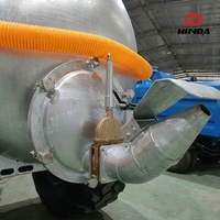 HINDA 10m Système d'injection de fumier liquide remorqué par camion-citerne à vide, largeur de distribution 8-20m, haute efficacité pour les grandes exploitations