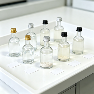 Bottiglie di Vetro Vuote <span class=keywords><strong>da</strong></span> 50ml per <span class=keywords><strong>Whisky</strong></span>, Vodka e Bevande Alcoliche con Tappo a Vite in Metallo Dorato o Nero per Vino - Product Image 3