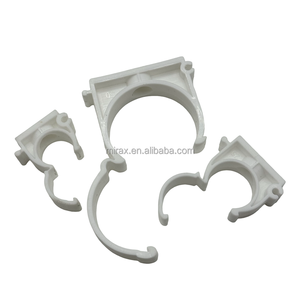 PVC <strong>Pipe</strong> Clamps U-Shaped <strong>25mm</strong> <strong>Clips</strong> with cover for Water <strong>Pipe</strong> Plastic Hose Holder - Product Image 6
