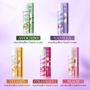 Crème pour les mains <span class=keywords><strong>à</strong></span> la vanille et aux guimauves tricolores 60g Crème hydratante pour les mains pour <span class=keywords><strong>l</strong></span>'automne et <span class=keywords><strong>l</strong></span>'hiver pour le commerce extérieur - Product Image 1