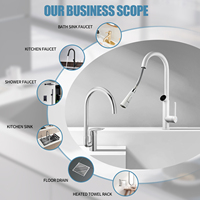 Mitigeur Monocommande Moderne Magnifiquement Conçu en Zinc pour Lavabo de Salle de Bain – Usine Watermark, Mélangeur Eau Froide