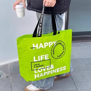 Bolsa de Polipropileno Reciclable de Gran Capacidad, Ecológica, con Logotipo Personalizado Impreso, Bolsa de Compras Laminada de Polipropileno Tejido - Product Image 4