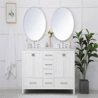 Cavio Meuble sous-vasque de salle de bain Conception de lavabo personnalisé Meuble sous-lavabo double Meuble sous-lavabo avec miroir