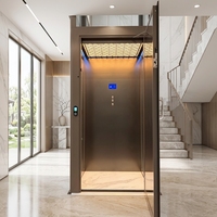 Ascenseur domestique MRL à traction sans engrenages, tension 220 V, pour passagers