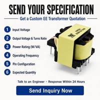 Transformateur à ferrite de type vertical 1,6 mH EE16, transformateur SMPS élévateur/abaisseur, fournisseur de transformateurs haute fréquence