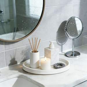 Plateau de salle de bain en silicone de qualité alimentaire sans BPA, porte-savon décoratif, organisateur de comptoir de cuisine, pour café, garage, vaisselle - Product Image 3