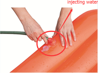 Glissière d'eau gonflable pour enfants, glissante et glissante de pelouse de cour à double voies pour enfants de Offres Spéciales