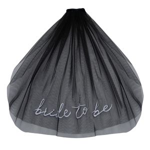 Voile brodé HLC pour future mariée, accessoires de décoration pour enterrement de vie de jeune fille, cadeau de fiançailles pour la mariée, bandeau - Product Image 3