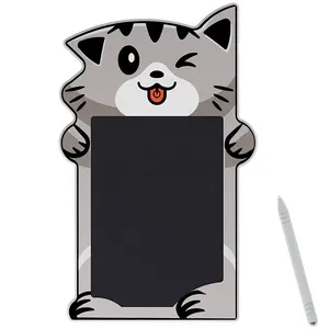 กระดานวาดรูปลบได้ของขวัญสำหรับเด็ก8.5นิ้วแท็บเล็ตเขียนจอแอลซีดีแบบพกพาการ์ตูนแมวสำหรับการศึกษาของเด็ก