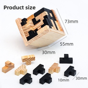 Set di Cubi Magici in Legno, Gioco Educativo Stimolante per Bambini e Adulti, Scatola di <span class=keywords><strong>Pandora</strong></span>, Battaglia Magica 54T - Product Image 4