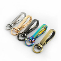 F4-1 8/10/13mm Perlengkapan Tas Aksesoris Tas Gantungan Kunci Trigger Gesper Jepret untuk Tas Tali Tas Logam Lobster Clasp Pengait Putar