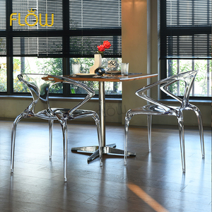 Chaise AVA empilable en polycarbonate transparent pour <span class=keywords><strong>roche</strong></span> bobois, chaise de salle à manger de style nordique et simple - Product Image 1