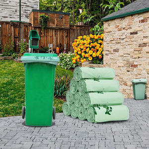 Sac poubelle en plastique compostable biodégradable pour extérieur, sac poubelle industriel compostable en plastique - Product Image 1