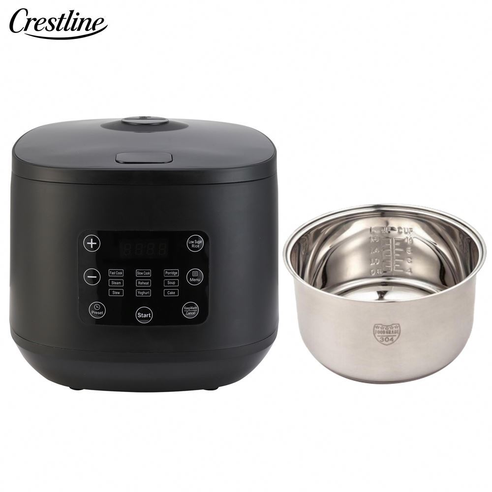 900W Smart Rice Cooker 5L Stainless Steel Cooking Pot Plastic Housing Kitchen Appliance Paddle Accessory for Household Hotel Use
