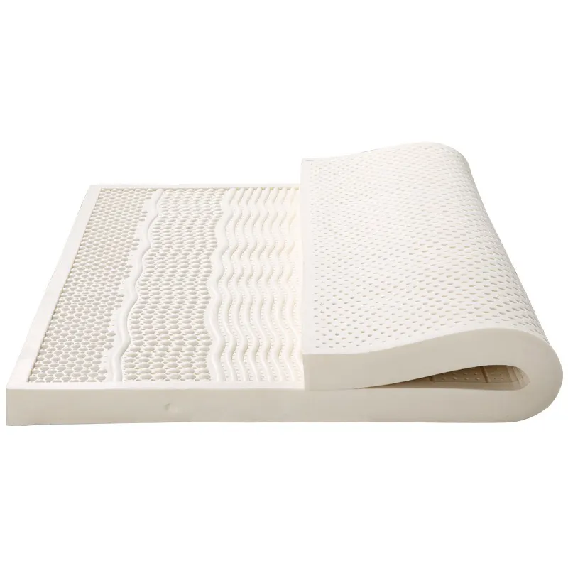 100% Thailand natural Massage mattress natural rubber pure thickened roll up high quality vacuum packed latex mattress