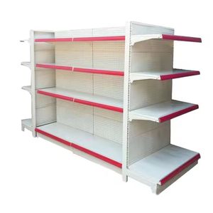 Estantería de Acero Resistente con Soportes Metálicos Ocultos, Góndola de Exhibición <span class=keywords><strong>para</strong></span> Supermercado, Estantes <span class=keywords><strong>para</strong></span> Minimercado - Product Image 2