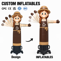 Modèle de figurine gonflable publicitaire de dessin animé pour l'extérieur OEM ODM, ballon gonflable publicitaire personnalisé pour la promotion