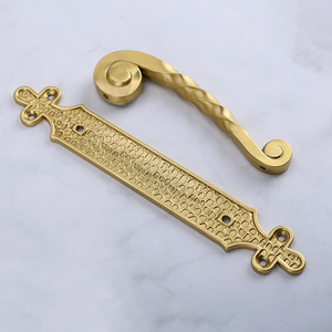Luxury European Antique Solid Brass <strong>Door</strong> <strong>Handles</strong> Banquet Hall Glass Wooden <strong>Door</strong> <strong>Pulls</strong> Sturdy and Durable - Product Image 3