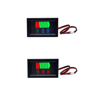 Auto Batterij Laadniveau Indicator 12V 24V 36V 48V 60V 72V Lithium Batterij Capaciteit Meter Tester Display Led Tester Voltmeter