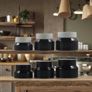 Mini Pote de Vidro Preto para Cosméticos 15g/30g/50g em Promoção para Pó Solto, Blush, Shampoo, Óleos Essenciais, Máscara, Loção para Cuidados com a Pele, Perucas e Rosto - Product Image 5