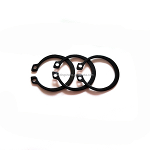 Anneau de retenue d'arbre industriel, type C, circlip externe, 65Mn, oxyde noir, usinage de précision, DIN471 GB894, composants de fixation - Product Image 2