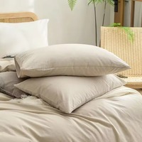 Ensemble de literie écologique en coton / lin bio personnalisé, 3 pièces, taille king, ensemble de couettes brodées, ensemble de housses de couette