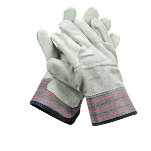 Guantes de Trabajo de Cuero Vacuno de Palma Completa, Estilo Occidental, Amarillo y Rojo, para Construcción, Seguridad Laboral, para Hombre y Mujer - Product Image 6