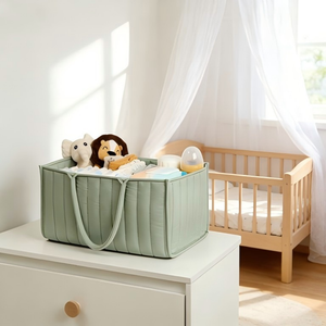 Organizador de Pañales Portátil Extra Grande, Cesta de Almacenamiento de Pañales para Bebé Recién <span class=keywords><strong>Nacido</strong></span>, Bolsa de Almacenamiento Funcional para el Automóvil - Product Image 4