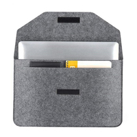 Vente en gros d'enveloppe de transport ultra mince de 11/13/15 pouces avec logo personnalisé étui de protection en feutre pour ordinateur portable sac