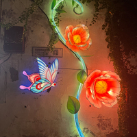 Vente flash 2024, lanterne chinoise en papier en forme d'animal papillon, lanterne en soie chinoise, festival des lanternes, lanternes en forme d'animal papillon