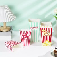 KH Chips Boîtes à pop-corn Seau kraft portable pour emballage de restauration rapide à emporter Logo personnalisable pour poulet frit Autres plats