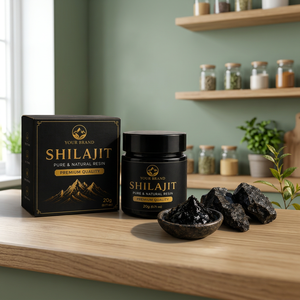 Private Label <b>Himalayan</b> <b>Shilajit</b> Resin 20g Premium Natural Mineral Extract Custom Packaging Premium <b>Himalayan</b> <b>Shilajit</b> Resin - Product Image 1