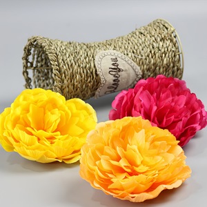 <b>Peony</b> Layered <b>Artificial</b> Flower Head 10cm Silk Flower DIY Hair Accessory Craft Supply Home Decor Photography Props - Product Image 2