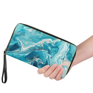 Cartera de PU con Patrón de Mármol para Mujer, Diseño Personalizado, Uso Diario, Verano 2025 F66 - Product Image 1