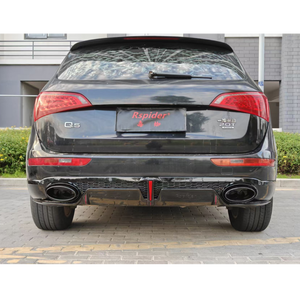 Pièces automobiles Q5 Facelift Diffuseur de pare-chocs arrière <span class=keywords><strong>RSQ5</strong></span> Lèvre arrière et tuyau d'échappement pour Audi Q5 SUV 2008-2017 - Product Image 5