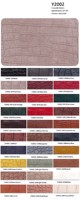 Cuir artificiel PVC mat effet crocodile en laine résistant à l'abrasion de 1,1 mm pour sacs à main et sacs souples pour femmes Y2002
