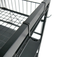 Étagère de rangement de cuisine extensible, support à livres, présentoir métallique thermolaqué, étagère de rangement – Vente chaude