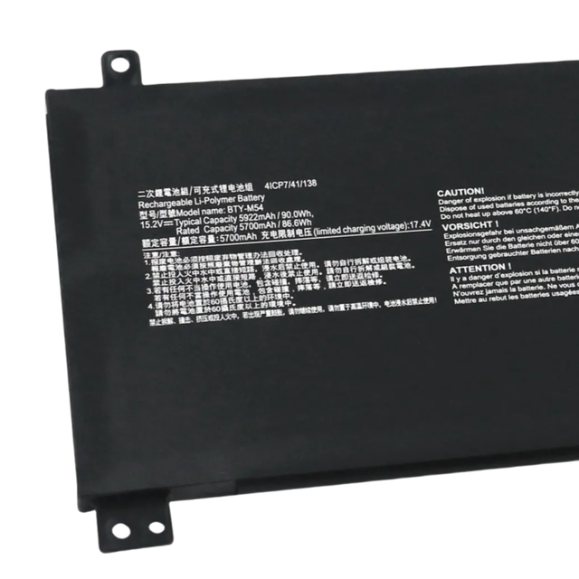 China Factory BTY-M54 Replacement Laptop Battery For MSI Creator Z16-A11U A11UE A11UET Series Lithium Battery For MSI 90Wh